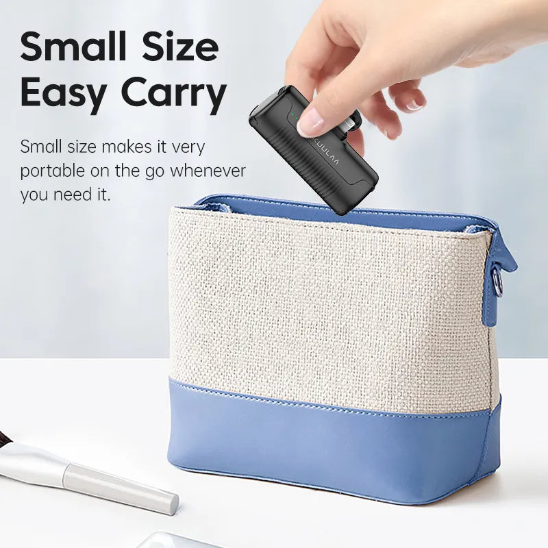 Mini Power Bank 4500mAh para iPhone 14/13/12/11 Pro Max e Samsung/Xiaomi