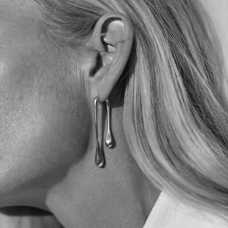Geometric Drop Earrings.