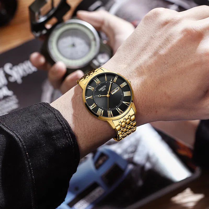 Nibosi Men's Watch Simple Fashion
