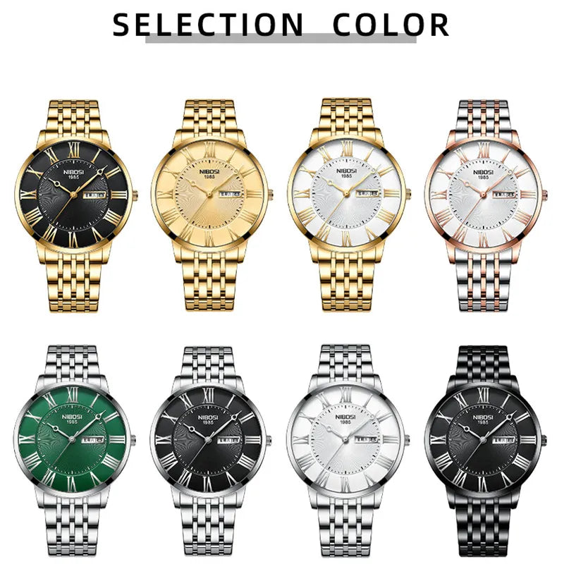 Nibosi Men's Watch Simple Fashion