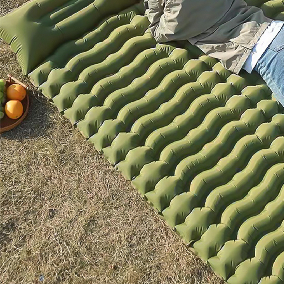 Inflatable Double Mattress With Pillow.
